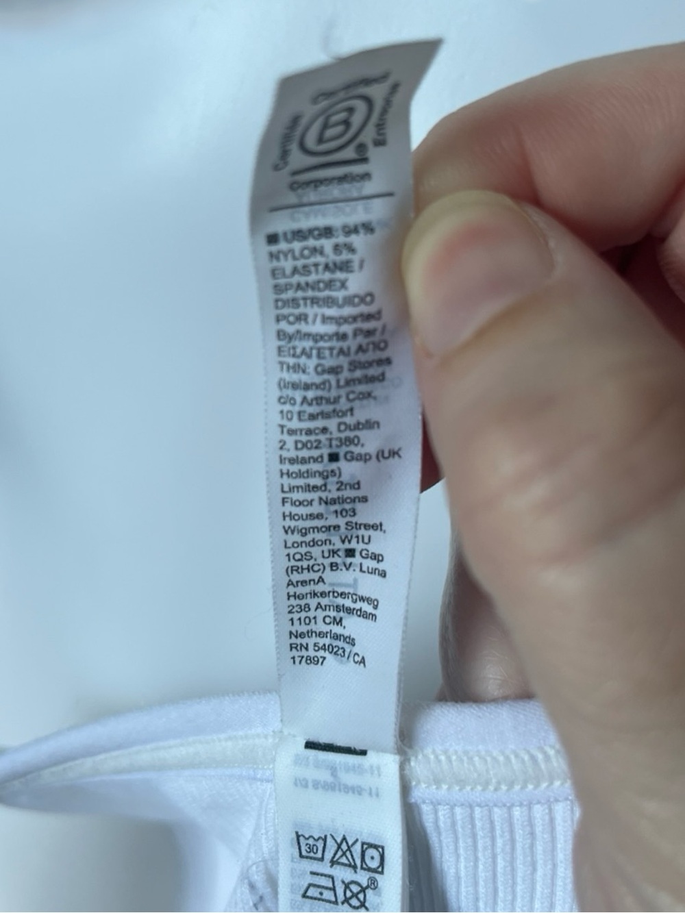Athleta Aurora Tank White Seamless Athletic V Neck Ribbed Knit Womens Size Small - Picture 7 of 9